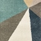 Homeroots 2 x 3 ft. Blue Green Beige Retro Wedge Indoor Area Rug 384285 - alternate 4